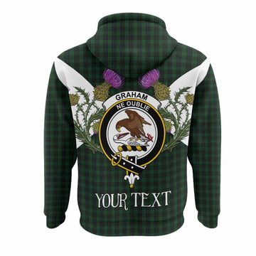 Graham Tartan Family Crest Hoodie Scottish Burns Night Thistle Floral