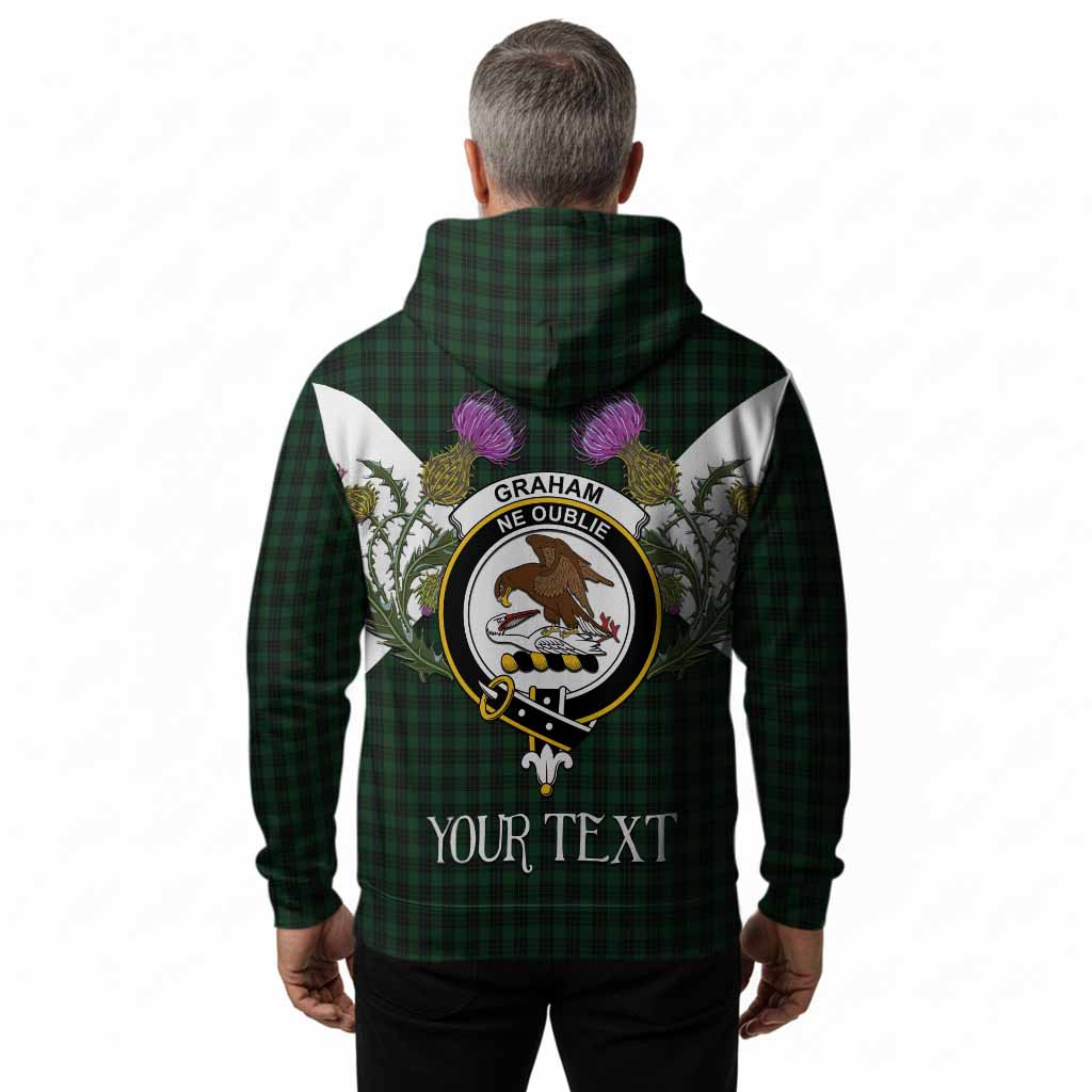 Graham Tartan Family Crest Hoodie Scottish Burns Night Thistle Floral