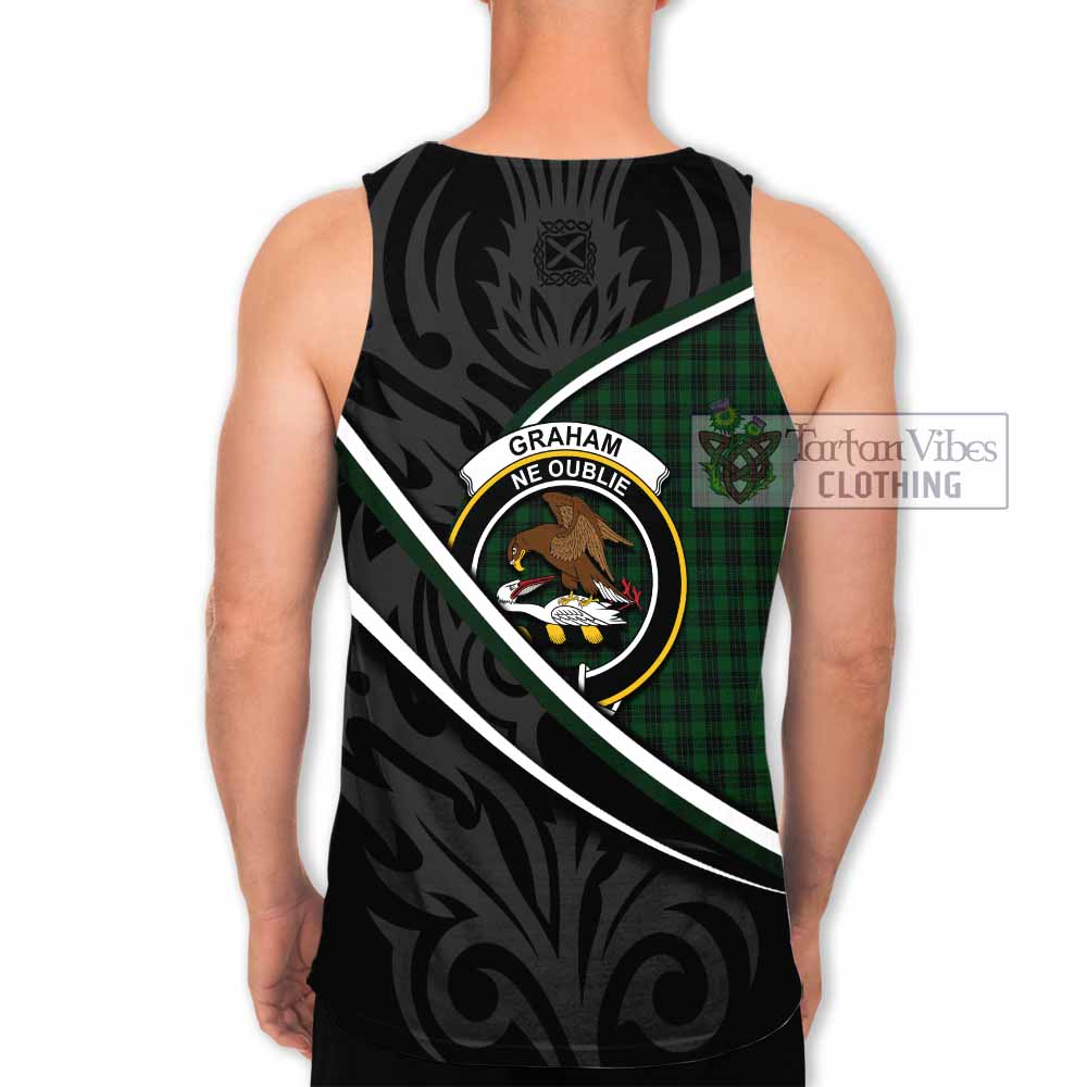 Graham Tartan Family Crest Men Tank Top Celtic Scottish Thistle Floral - Tartan Vibes Clothing