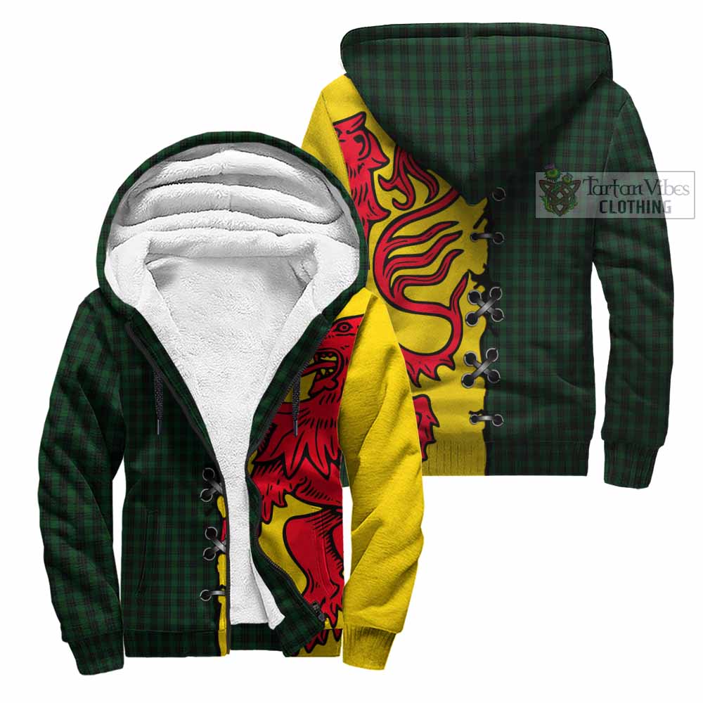 Graham Tartan Family Crest Sherpa Hoodie Lion Rampant Honor - Tartan Vibes Clothing