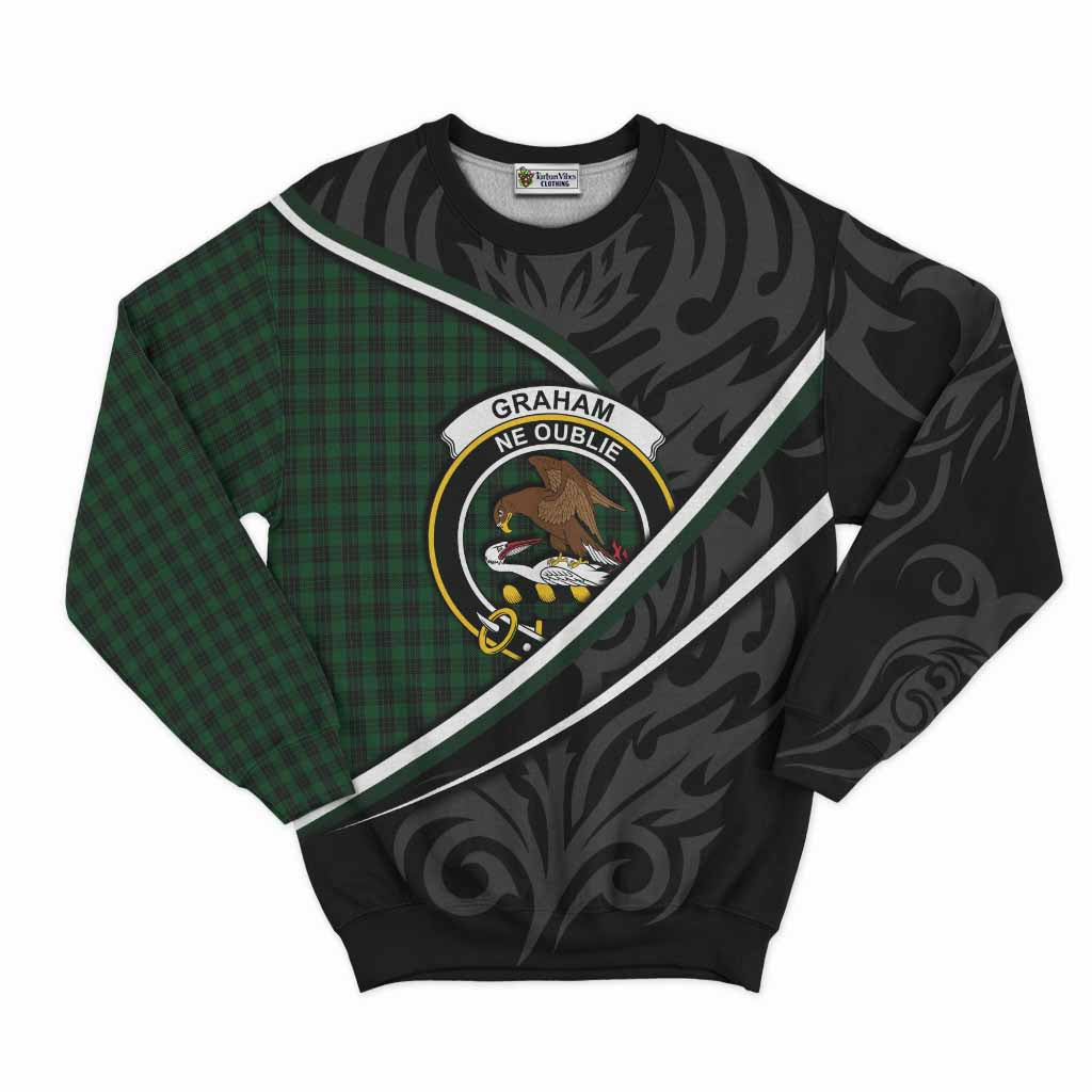 Graham Tartan Family Crest Sweatshirt Celtic Scottish Thistle Floral - Tartan Vibes Clothing