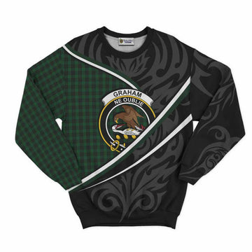 Graham Tartan Family Crest Sweatshirt Celtic Scottish Thistle Floral