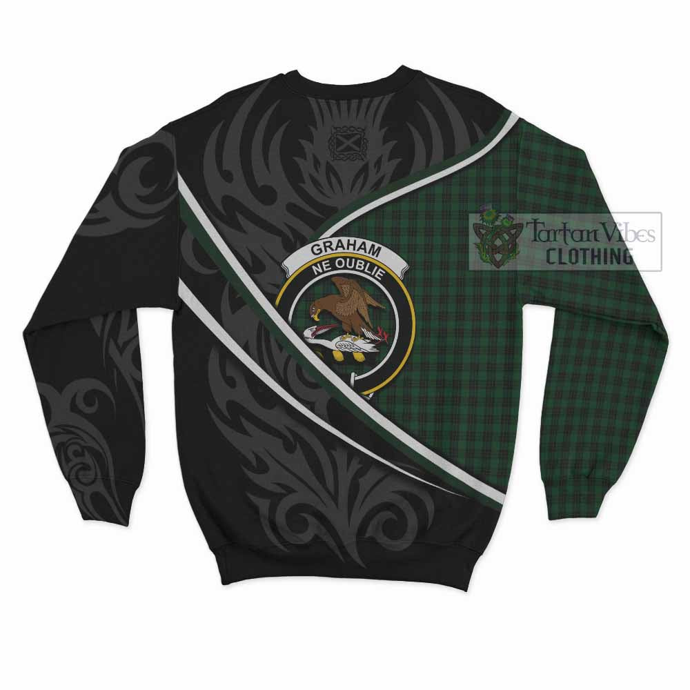 Graham Tartan Family Crest Sweatshirt Celtic Scottish Thistle Floral - Tartan Vibes Clothing
