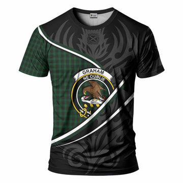 Graham Tartan Family Crest T-shirt Celtic Scottish Thistle Floral - Tartan Vibes Clothing