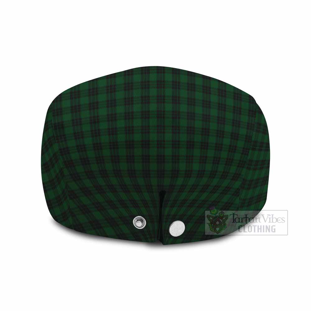 Graham Tartan Flat Cap, Jeff Cap Scottish Stag Thistle Floral Art
