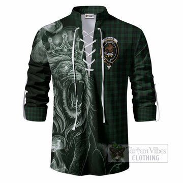 Graham Tartan Ghillie Shirt Roaring Lion Heritage