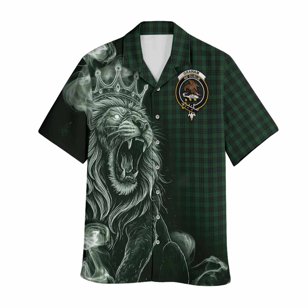 Graham Tartan Hawaiian Shirt Roaring Lion Heritage