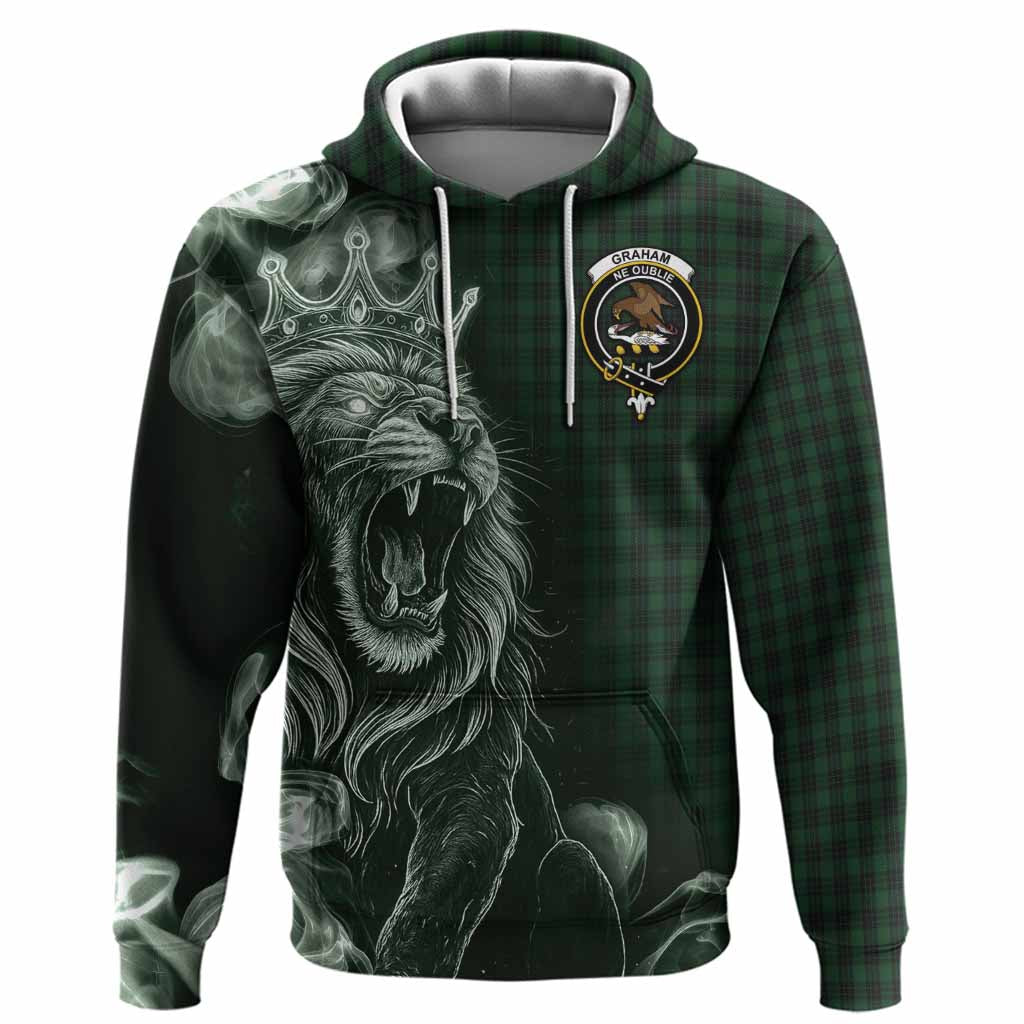 Graham Tartan Hoodie Roaring Lion Heritage