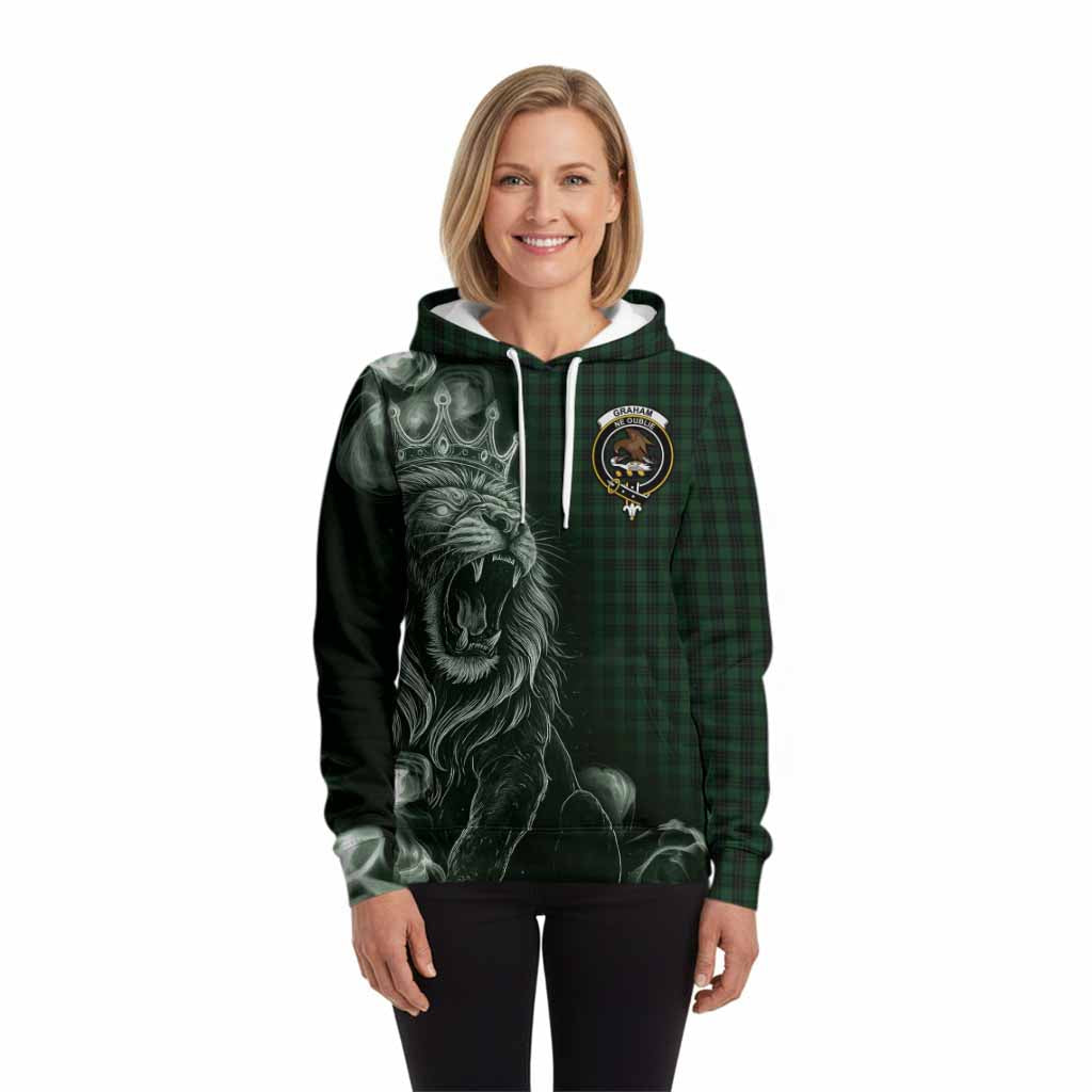 Graham Tartan Hoodie Roaring Lion Heritage