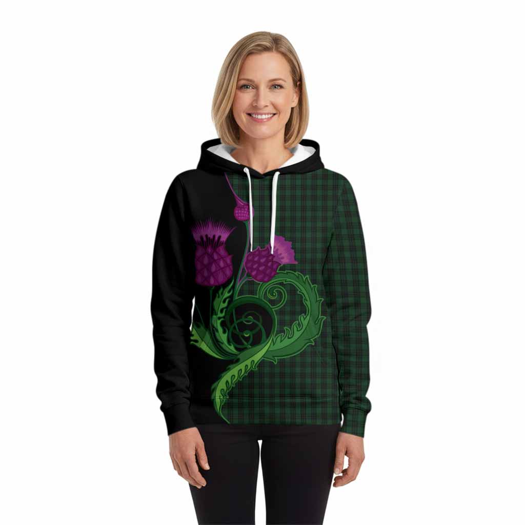 Graham Tartan Hoodie Traditional Scottish Thistle