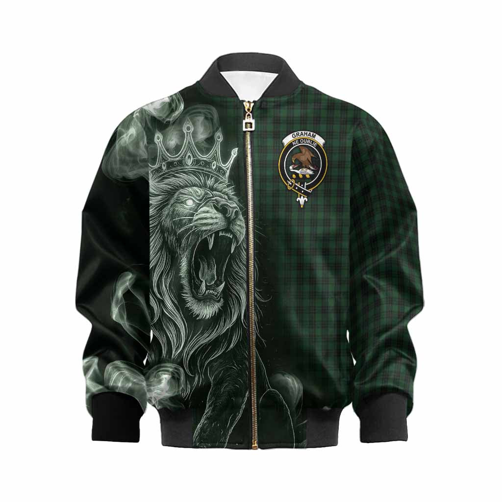Graham Tartan Kid Bomber Jacket Roaring Lion Heritage