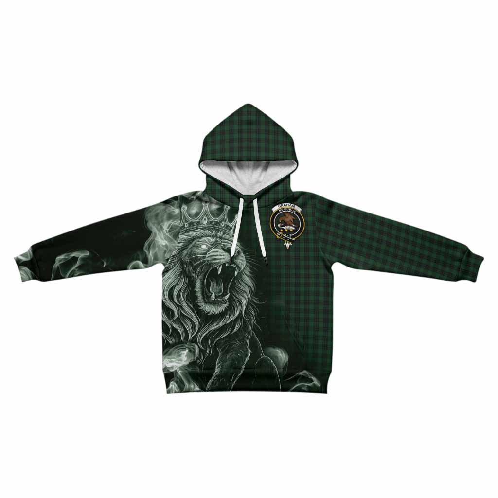 Graham Tartan Kid Hoodie Roaring Lion Heritage
