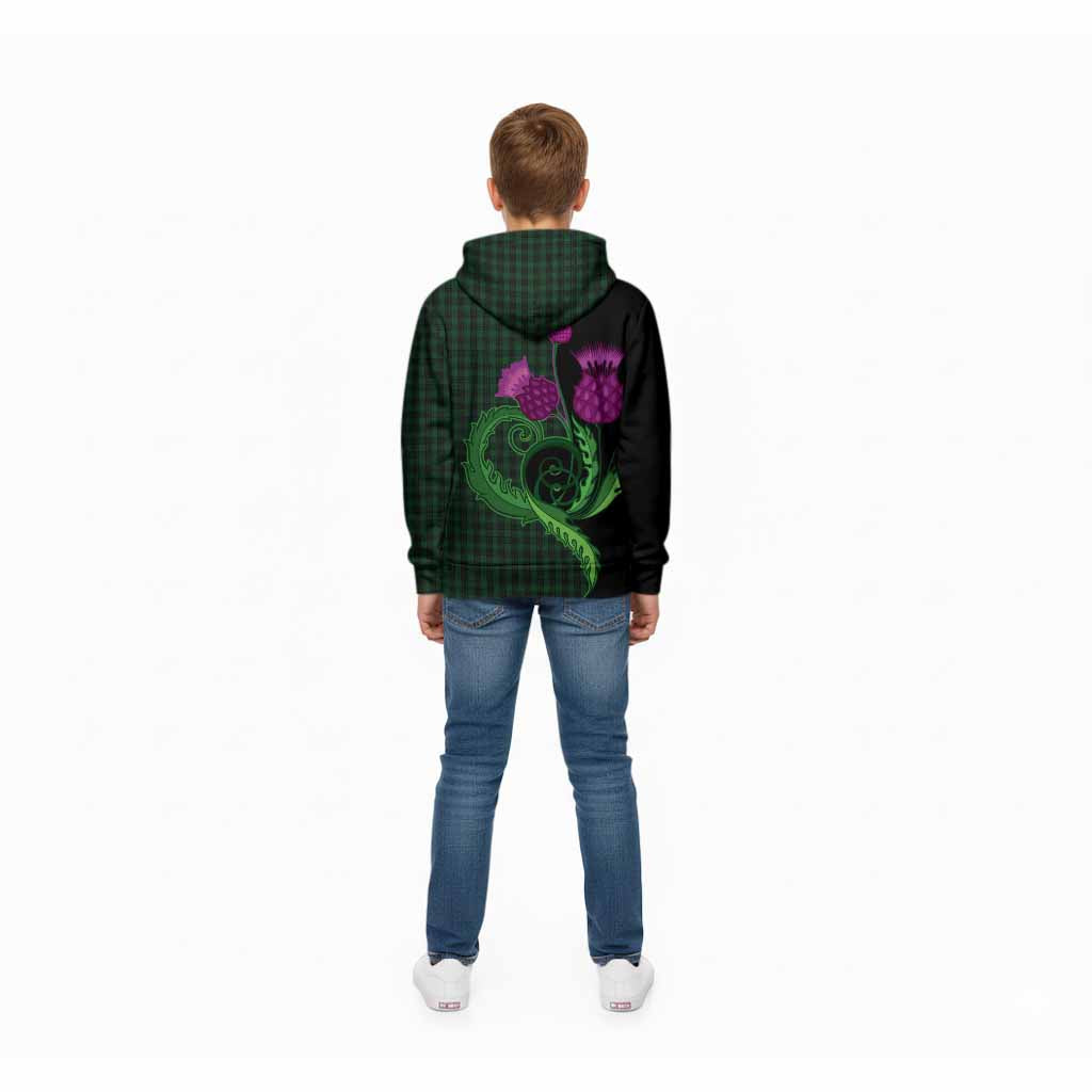 Graham Tartan Kid Hoodie Traditional Scottish Thistle