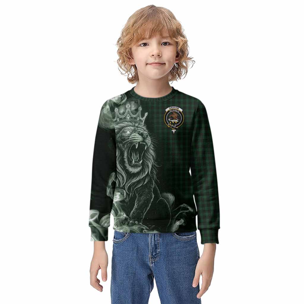 Graham Tartan Kid Knitted Sweatshirt Roaring Lion Heritage