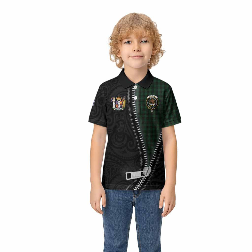 Graham Tartan Kid Polo Shirt New Zealand Pattern Unique Zipper Stylized