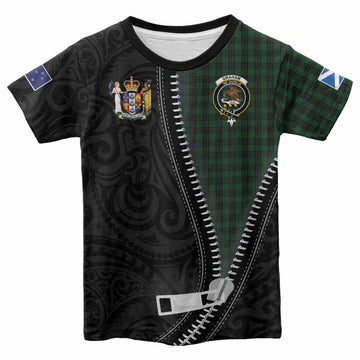 Graham Tartan Kid T-shirt New Zealand Pattern Unique Zipper Stylized