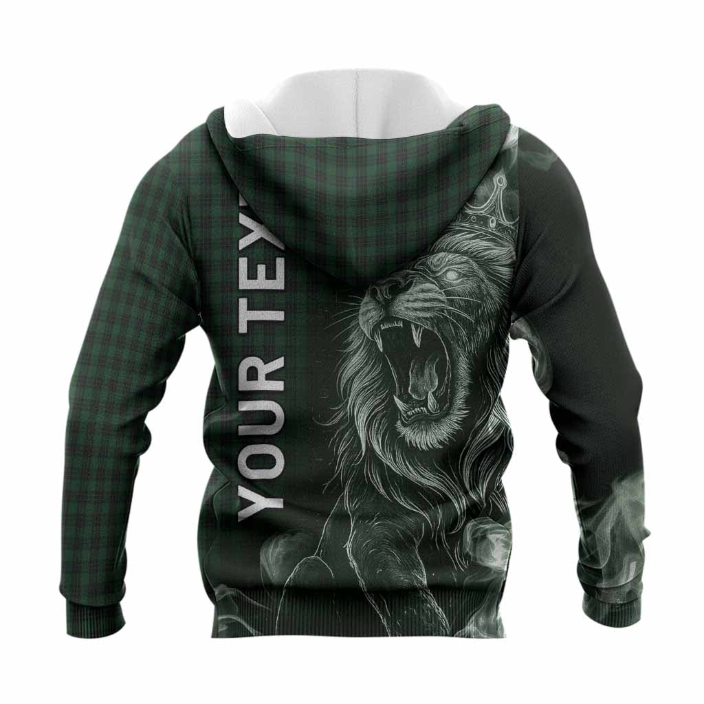 Graham Tartan Knitted Hoodie Roaring Lion Heritage