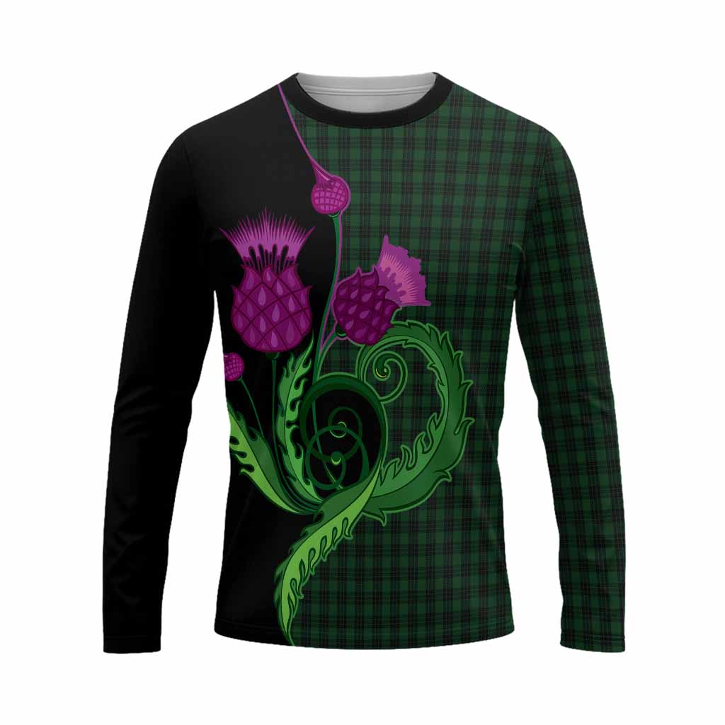 Graham Tartan Long Sleeve T-Shirt Traditional Scottish Thistle