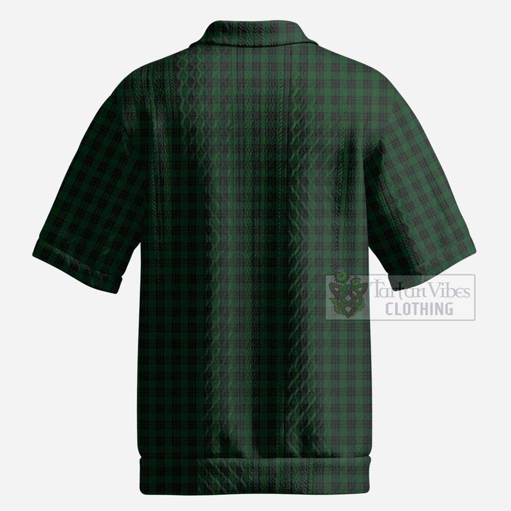 Graham Tartan Men’s Polo Sweater Top with Family Crest