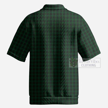 Graham Tartan Men’s Polo Sweater Top with Family Crest