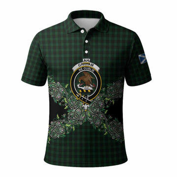 Graham Tartan Polo Shirt Thistle Scottish Spirit