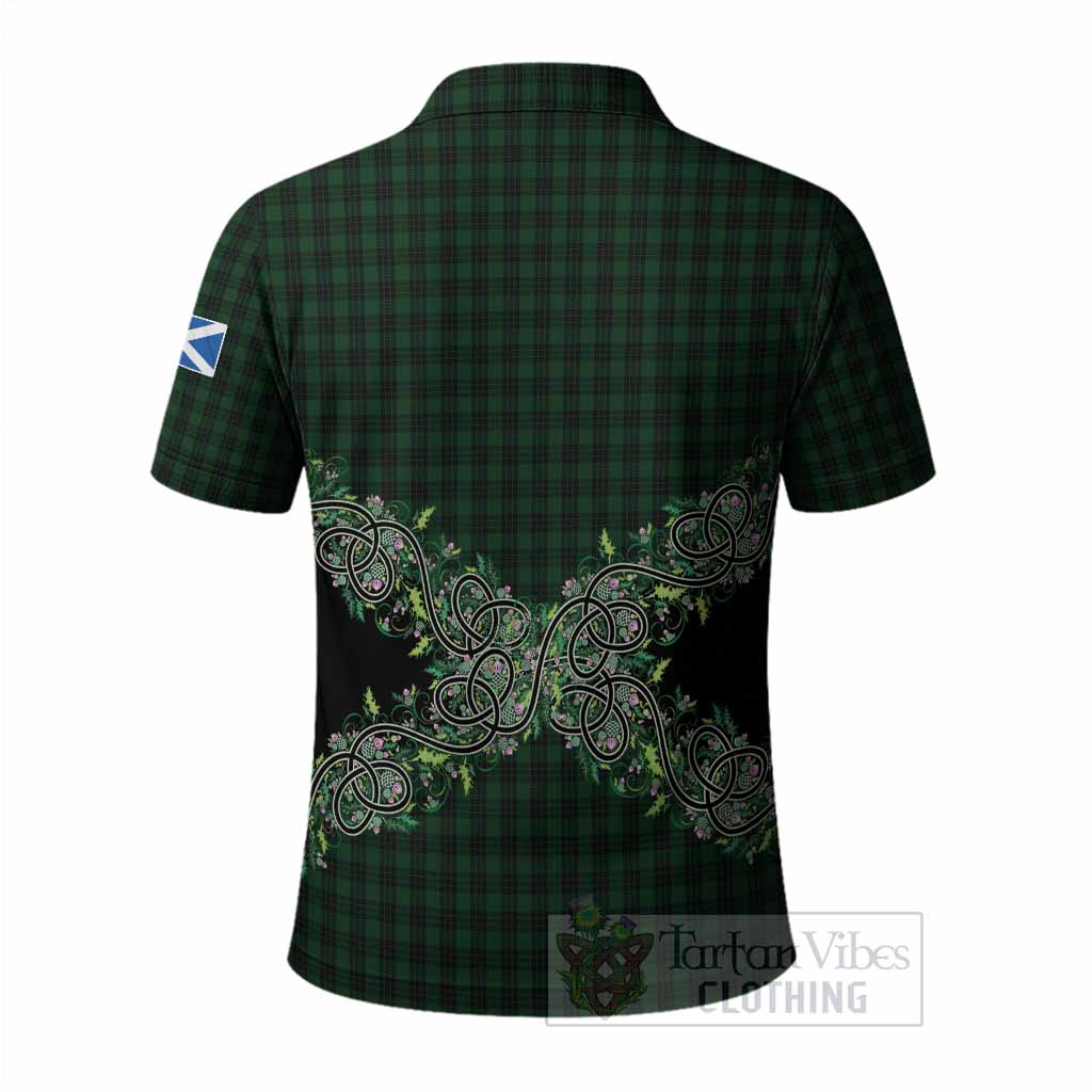 Graham Tartan Polo Shirt Thistle Scottish Spirit