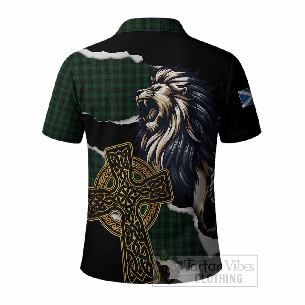 Graham Tartan Scottish Polo Shirt Lion Celtic Heritage