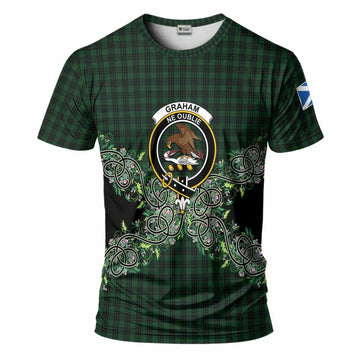 Graham Tartan T-Shirt Thistle Scottish Spirit
