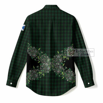 Graham Tartan Women Casual Shirt Thistle Scottish Spirit