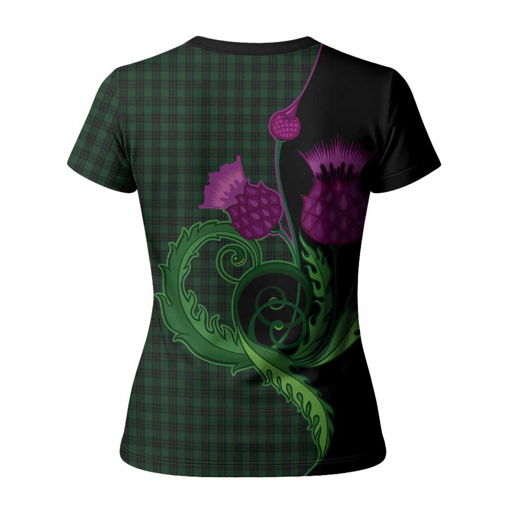 Graham Tartan Women T shirt Traditional Scottish Thistle