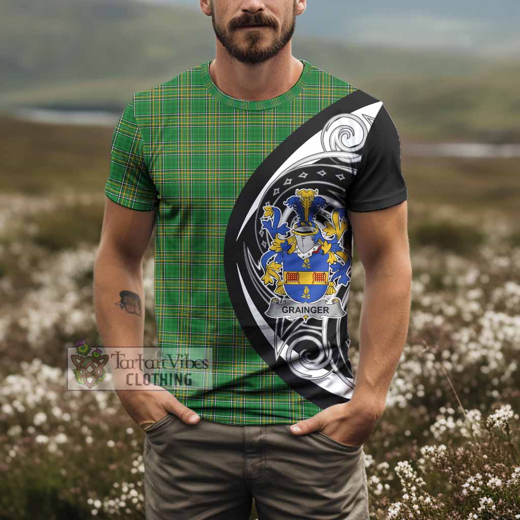 Tartan Vibes Clothing Grainger Irish Clan T-Shirt Celtic Circle Style