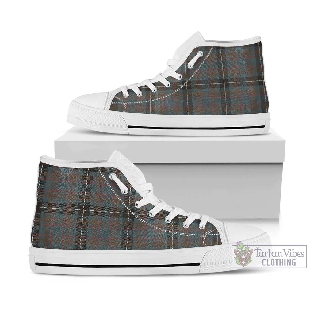 Grainger Tartan High Top Shoes Kid High Top - White Sole - Tartan Vibes Clothing