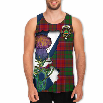 Grant Tartan Family Crest Men's Tank Top Scottish Thistle Celtic Inspired
