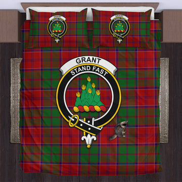 Grant Tartan Bedding Set with Family Crest