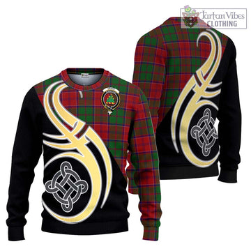 Grant Tartan Ugly Sweater with Family Crest and Celtic Symbol Style Unisex - Tartan Vibes Clothing
