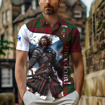 Grant Crest Tartan Hawaiian Shirt Inspired by the Freedom of Scottish Warrior