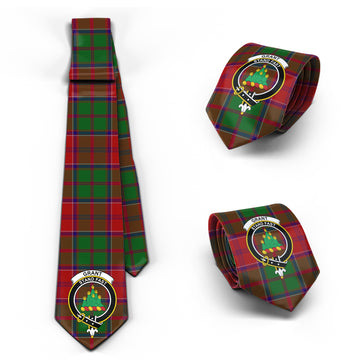 Grant Tartan Classic Necktie with Family Crest