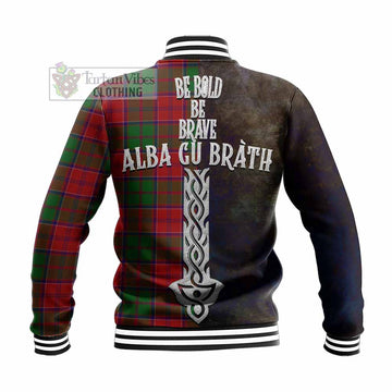 Grant Tartan Family Crest Baseball Jacket Alba Gu Brath Be Brave Lion Ancient Style