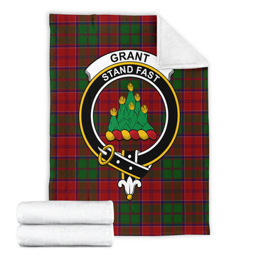 Grant Tartan Blanket with Family Crest