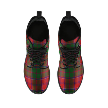 Grant Tartan Leather Boots