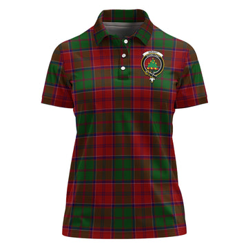 Grant Tartan Polo Shirt with Family Crest For Women