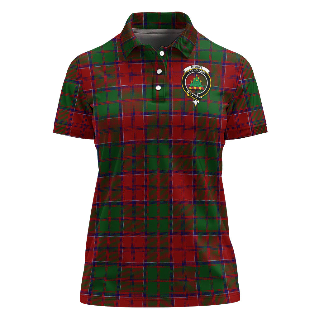 grant-tartan-polo-shirt-with-family-crest-for-women