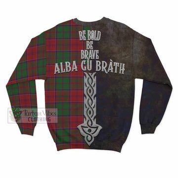Grant Tartan Family Crest Sweatshirt Alba Gu Brath Be Brave Lion Ancient Style