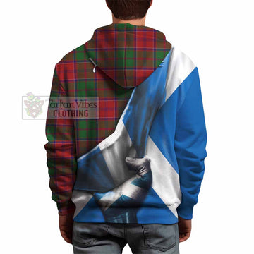 Tartan Vibes Clothing Grant Tartan Hoodie with Family Crest Scotland Patriotic Style
