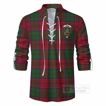 Tartan Vibes Clothing Grant Tartan Ghillie Kilt Shirt with Family Crest DNA In Me Style