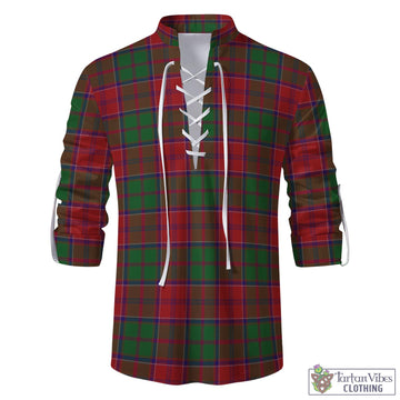 Tartan Vibes Clothing Grant Tartan Men's Scottish Traditional Jacobite Ghillie Kilt Shirt