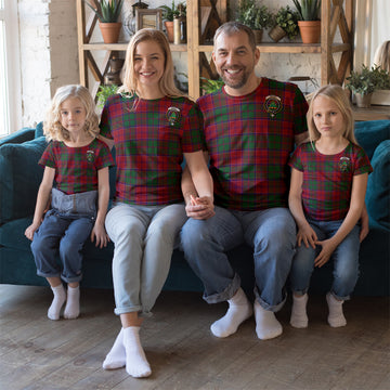 Grant Tartan T-Shirt with Family Crest