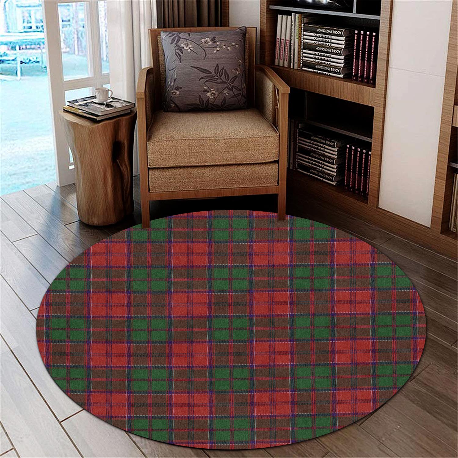 grant-tartan-round-rug