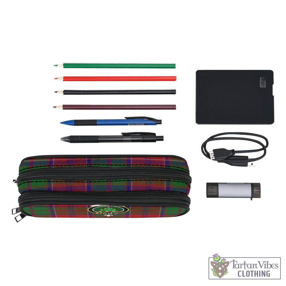 Tartan Vibes Clothing Grant Tartan Pen and Pencil Case with Family Crest
