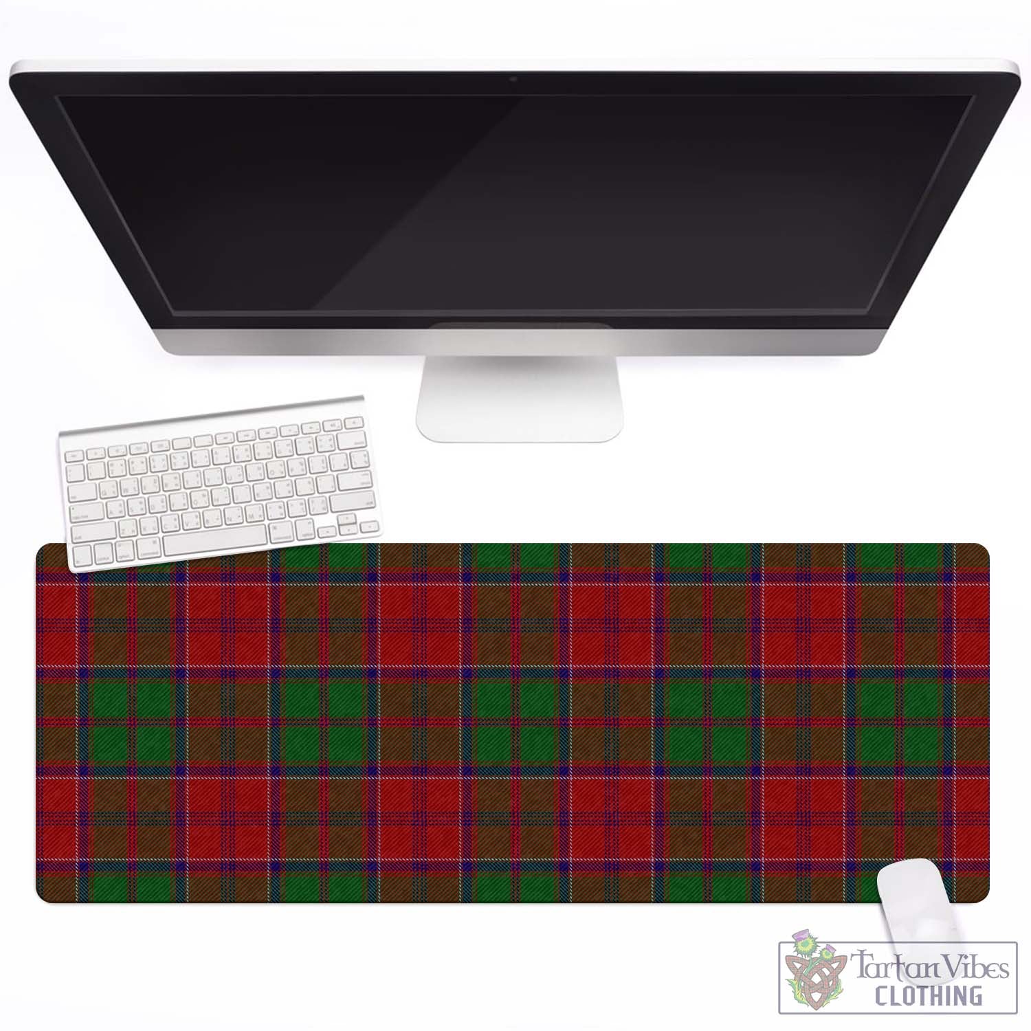 Tartan Vibes Clothing Grant Tartan Mouse Pad